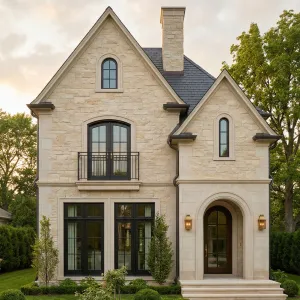 Tailored Limestone French City Villa