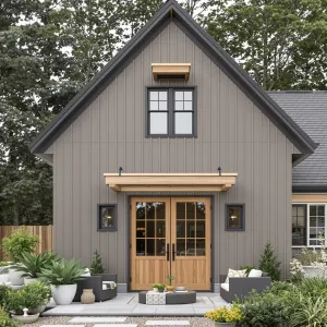 Barn-style Bliss Amidst Lush Greenery