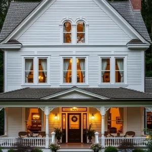 White Gables and Lush Serenity