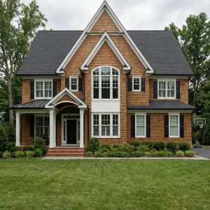 Cedar Gabled Haven With Gentle Arch