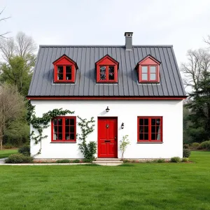 Cozy Charm with a Crimson Flair