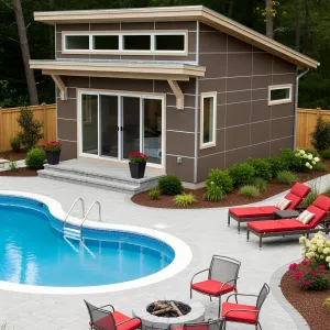 Little Gem: Compact Home with Poolside Delight