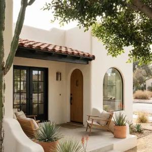 Soft Stucco Porchside Spanish Bungalow
