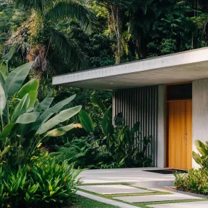 Modern Marvel Nestled in Lush Greens