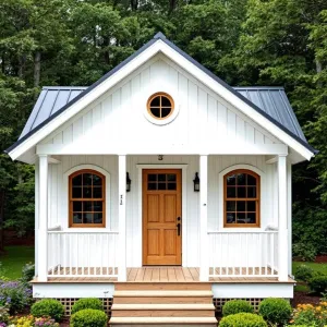 Whimsical White Gable Delight