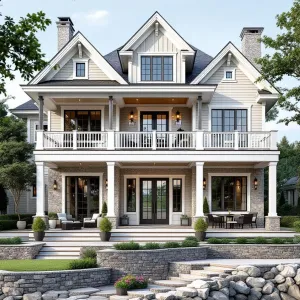 Elegance With Gables: Waterfront Retreat