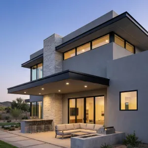 Sunset Terrace In Cool Concrete Grey