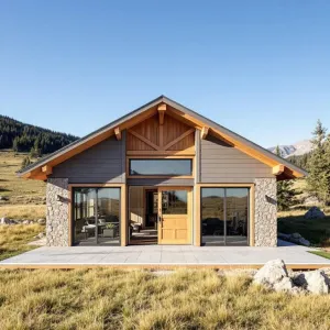 Timber-Trimmed Hideout with a Playful Porch