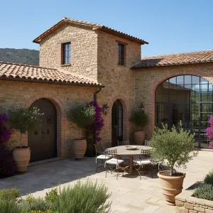 Terracotta Courtyard Vista Manor