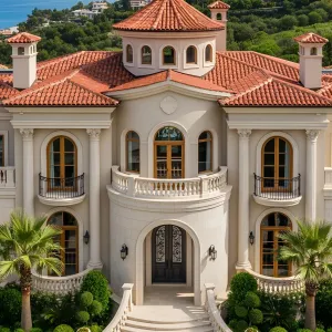 Sumptuous Villa with Grand Towering Charm