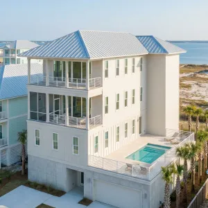 Modern Coastal Tower With Pool Terrace