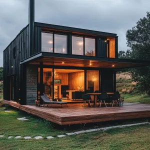 Large Wrap-around Porch With Clean Lines