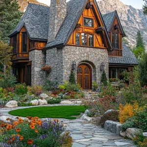 Stone Cottage Delight with Flower Power