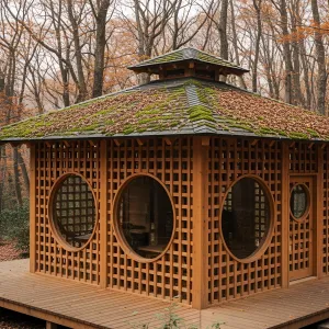 Zen Lantern in the Woods