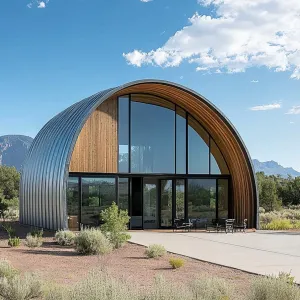 Modern Metal Curve Amongst the Hills