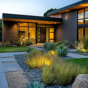 Preview of Contemporary Retreat with a Cacti-Laden Garden