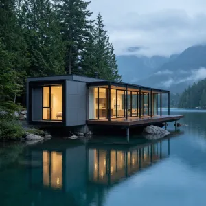 Lake Mirror Forest Glass Hideout