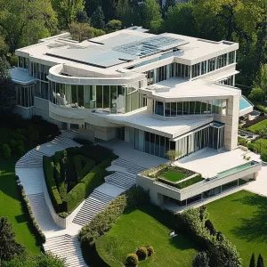 Architectural Symphony in Green