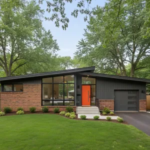 Chic Mid-Century Nest Hidden in Verdant Charm
