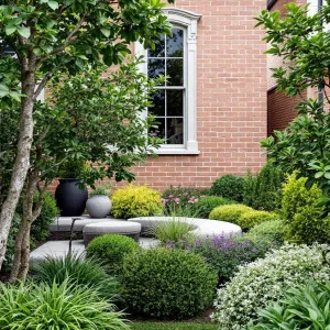 Brick Haven with a Garden Symphony