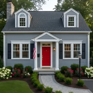 Colonial Charm With Scarlet Welcome