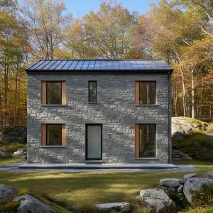 Granite Box With Timber Accents