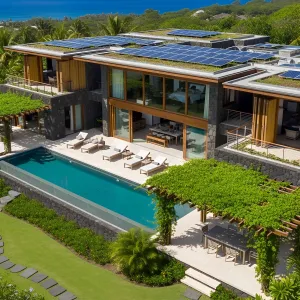 Volcanic Euphoria: A Stone-Carved Tropical Retreat