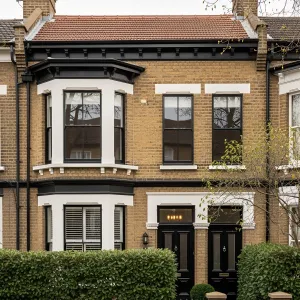 Elegant Brickwork of a Victorian Terrace