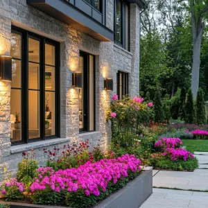 Preview of Blissful Domicile with a Vibrant Floral Walkway