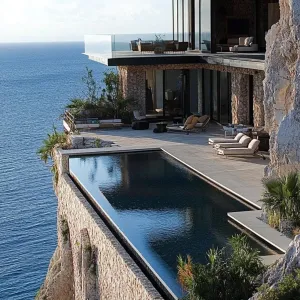 Cliffside Mansion With Panoramic Ocean Views