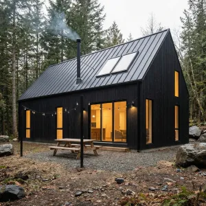 Charred Gable Woodland Hideaway