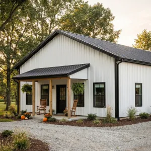 Porchside Whiteboard Barn Bungalow