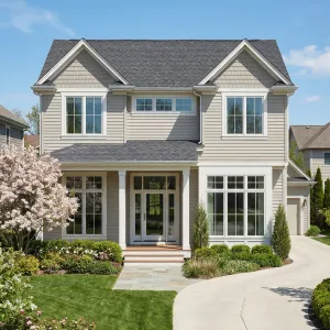 Sunny Garden Front Window Colonial