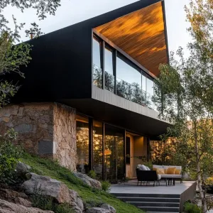 A Cozy Retreat on the Rock-Studded Hill