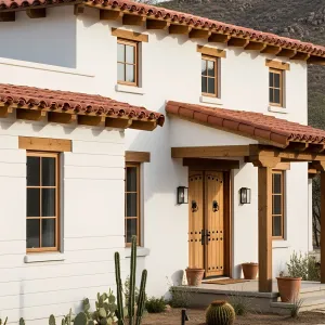 Sun-Drenched Hacienda: Cactus Charm Meets Clay