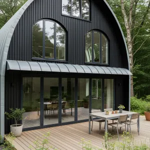 Arched Elegance: A Home Above the Woods