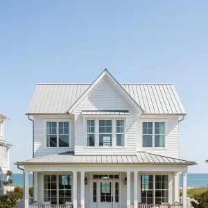 Whitewashed Wonderland by the Sea
