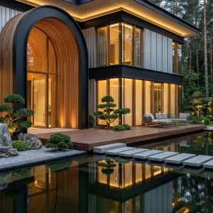 Zen Arch Timberlight Residence