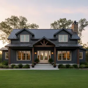 Elegant Evening Barndominium Delight