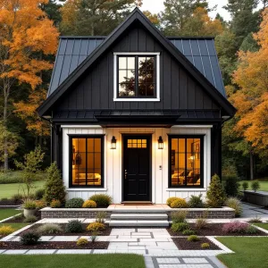 A Timber Retreat with Autumn Splendor