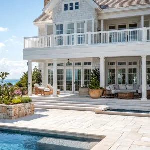 Oceanfront Elegance with Gleaming Gables
