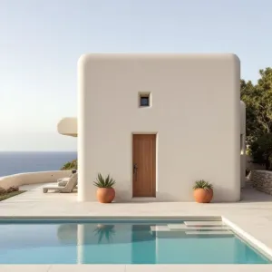 Cubist Daydream: Sunlit Delight by the Sea