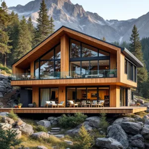 Cabin on the Rocks: The Timber Tranquility