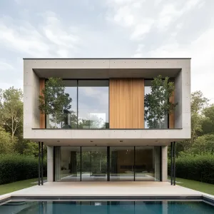 Concrete Retreat: Timber’s Contemporary Haven