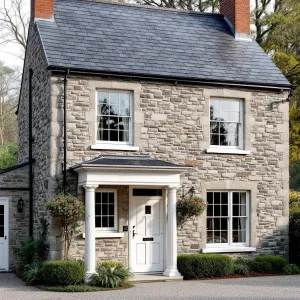 Stone Haven with a Hint of Royal Columns