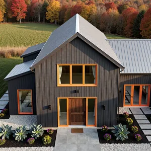 Modern Haven Amidst Autumn’s Palette