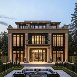 Prestigious Mansion with Evening Elegance