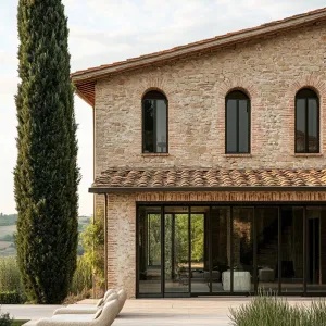 Rustic Arcadia With Glass Threshold