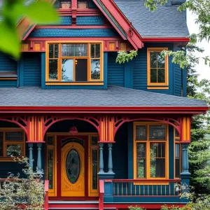 Vibrant, Contrasting Trim and Siding