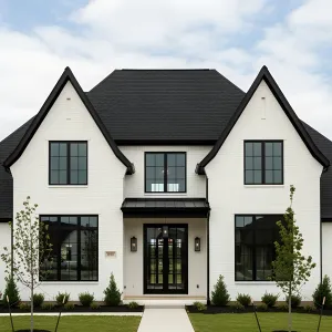 Striking Modern Farmhouse with Timeless Elegance